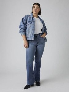 Levi's Dżinsy "726" - Flared fit - w kolorze niebieskim rozmiar: W30/L30. Niebieskie jeansy Levi's®, z aplikacjami, z podwyższonym stanem. Za 228,74 zł.
