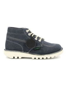 Kickers Botki "Kick hi" w kolorze granatowo-kremowym rozmiar: 40. Brązowe botki Kickers, bez wzorów, bez obcasa, bez zapięcia. Za 342,60 zł.