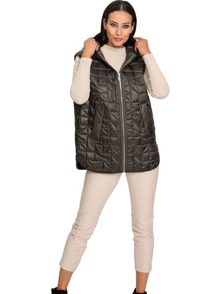 Heine Kamizelka pikowana w kolorze antracytowym rozmiar: 42. Czarne kamizelki Heine, bez wzorów, bez kołnierzyka, bez ramiączek, bez kaptura. Za 113,36 zł.