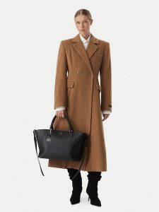 Armani Exchange Torebka XW003142 AF26569 UC001 Czarny. Czarne shopper bag Armani Exchange, bez wzorów, ze skóry, bez dodatków. Za 741,99 zł.