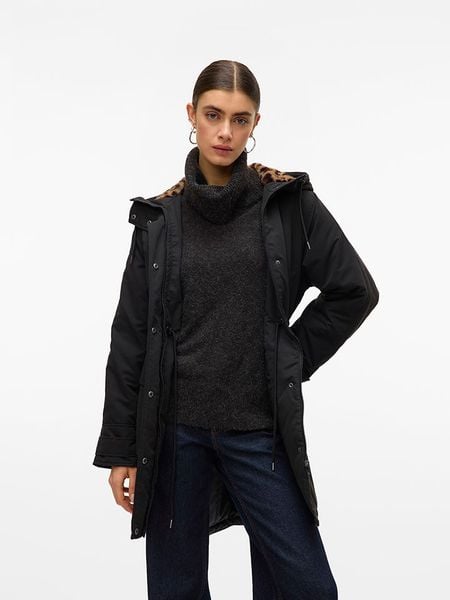 Vero Moda Parka w kolorze czarnym rozmiar: S. Czarne płaszcze Vero Moda, s, bez wzorów, bez kaptura. Za 201,08 zł.