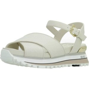 Sandały LIU-JO MAXI WONDER 11 Biały. Białe buty trekkingowe Liu Jo, ze skóry, bez zapięcia. Za 479,99 zł.