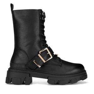 Trapery Beverly Hills Polo Club. Czarne buty zimowe Beverly Hills Polo Club, bez obcasa, bez zapięcia. Za 299,99 zł.