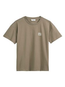 Marc O´Polo Koszulka w kolorze khaki rozmiar: S. Brązowe bluzki s, bez wzorów, z bawełny, bez kołnierzyka, bez ramiączek. Za 92,21 zł.