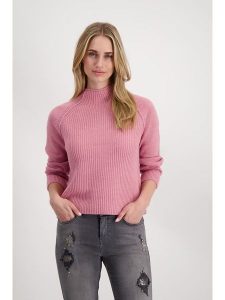 Monari Sweter w kolorze różowym rozmiar: 38. Różowe swetry oversize monari, bez wzorów, z wełny, bez ramiączek. Za 166,88 zł.