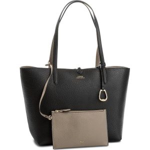 Torebka LAUREN RALPH LAUREN - Merrimack 431697234007 Black/Taupe. Shopper bag marki Lauren Ralph Lauren. Za 789,90 zł.