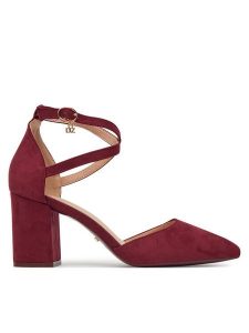 DeeZee Czółenka DZ0068 Bordowy. Czerwone czółenka DeeZee, bez wzorów, z materiału, bez obcasa, bez zapięcia. Za 119,99 zł.