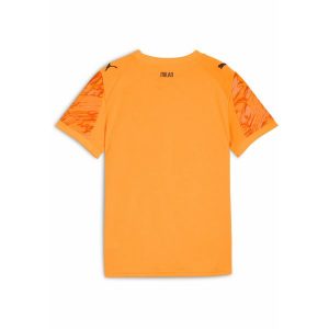 Młodzieżowa koszulka bramkarska AC Milan 25/26 PUMA Heat Fire Black Orange. Brązowa bluzki Puma, m, bez wzorów, z tkaniny, młodzieżowe, bez kołnierzyka, bez ramiączek. Za 349,00 zł.