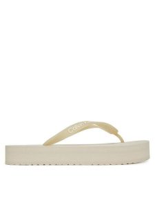 Calvin Klein Jeans Japonki Beach Sandal Flatform Tpu YW0YW01830 Écru. Klapki Calvin Klein Jeans, bez wzorów, z jeansu, bez obcasa. Za 99,99 zł.