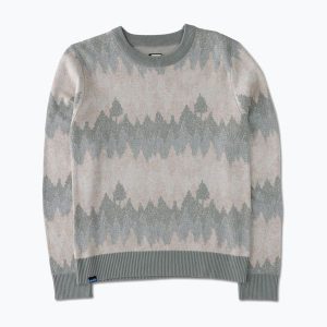 Sweter damski KAVU Hillrose. Szare swetry klasyczne KAVU, bez kołnierzyka. Za 289,99 zł.