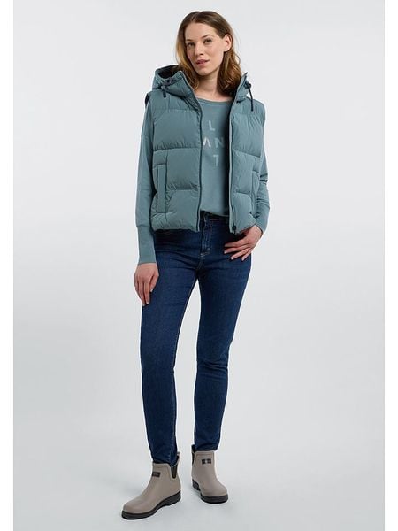 ELBSAND Kamizelka pikowana "Tari" w kolorze niebieskim rozmiar: XL. Niebieskie kamizelki ELBSAND, xl, bez wzorów, bez kołnierzyka, bez ramiączek, bez kaptura. Za 295,95 zł.