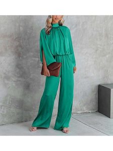 Milan Kiss Kombinezon w kolorze zielonym rozmiar: XL. Zielone kombinezony Milan Kiss, xl, bez wzorów, bez kołnierzyka, bez ramiączek. Za 152,62 zł.