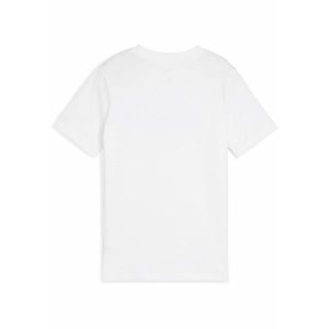 Młodzieżowa koszulka Essentials Camo PUMA White. Biała bluzki Puma, l, bez wzorów, młodzieżowe, bez kołnierzyka, bez ramiączek. Za 89,00 zł.