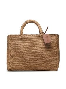 Manebi Torebka Sunset Bag Large V 2.2 AB Beżowy. Brązowe torebki klasyczne Manebi, bez wzorów, z syntetyku, bez dodatków. Za 659,99 zł.