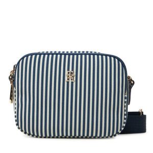 Torebka Tommy Hilfiger. Niebieskie listonoszki TOMMY HILFIGER, bez wzorów, bez dodatków. Za 249,99 zł.