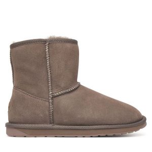 Śniegowce EMU Australia. Brązowe buty zimowe EMU Australia, bez obcasa, bez zapięcia. Za 734,99 zł.