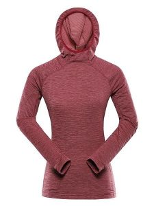 Alpine Pro Bluza polarowa "Rolta" w kolorze czerwonym rozmiar: M/L. Czerwone bluzy Alpine Pro, l, bez wzorów, z materiału, bez kaptura. Za 118,56 zł.