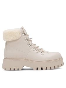 DeeZee Trapery GWEN H19001-6 Beżowy. Brązowe buty zimowe DeeZee, z materiału, bez obcasa, bez zapięcia. Za 99,99 zł.