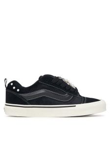 Vans Tenisówki Knu Skool VN000D6ZBLA1 Czarny. Czarne trampki Vans, bez wzorów, ze skóry, bez zapięcia. Za 449,99 zł.