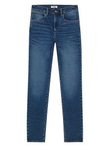 Wrangler Dżinsy - Skinny fit - w kolorze niebieskim rozmiar: W31/L34. Niebieskie jeansy Wrangler, z aplikacjami, z podwyższonym stanem. Za 158,10 zł.