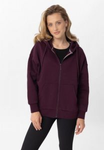 Bluza oversize z kapturem B-LOMY. Czerwone bluzy Volcano, l, z aplikacjami, z bawełny, z kapturem. Za 179,99 zł.