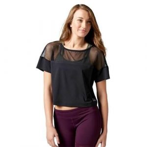 Koszulka sportowa damska Reebok Cardio Fashion Top. Czarne koszulki sportowe Reebok, bez wzorów, bez ramiączek. Za 145,00 zł.