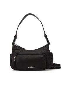 HUGO Torebka Bel Shoulder 50547092 Czarny. Czarne torebki klasyczne Hugo, bez wzorów, z materiału, bez dodatków. Za 339,99 zł.