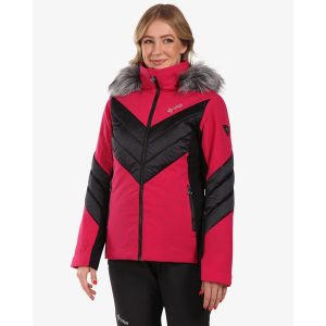 Damska kurtka narciarska Kilpi LIN-W. Czerwone kurtki sportowe Kilpi, na zimę, xs, bez wzorów, bez kaptura, narciarskie. Za 525,33 zł.