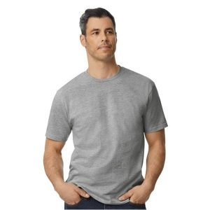 Koszulka Unisex Dla Dorosłych Softstyle Midweight. Szare bluzki GILDAN, l, bez wzorów, sportowe, bez kołnierzyka, bez ramiączek. Za 43,99 zł.