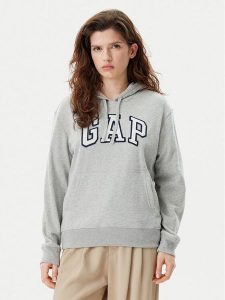 Gap Bluza 870537-00 Szary Relaxed Fit. Szare bluzy GAP, xs, bez wzorów, z bawełny, bez kaptura. Za 139,99 zł.