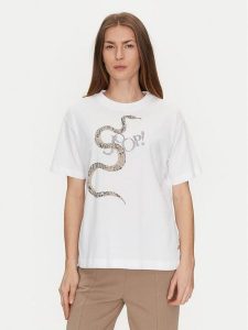 JOOP! T-Shirt 30045271 Biały Regular Fit. Białe t-shirty JOOP!, bez wzorów, z bawełny, bez kołnierzyka, bez ramiączek. Za 209,99 zł.
