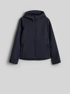 4F Kurtka softshell wiatroodporna membrana 5000 damska - granatowa XL. Niebieskie kurtki 4f, l, bez wzorów, z softshellu, bez kaptura. Za 299,99 zł.