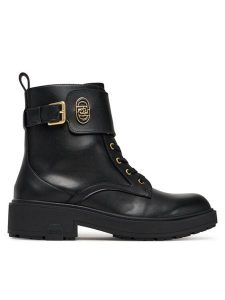 Liu Jo Trzewiki London 03 SF5029 P0102 Czarny. Czarne botki Liu Jo, bez wzorów, ze skóry, bez obcasa, na płaskiej podeszwie, bez zapięcia. Za 579,99 zł.