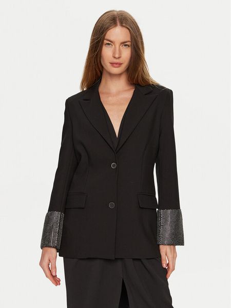 Eleh Marynarka E00277 Czarny Regular Fit. Czarne marynarki i żakiety Eleh, xs, bez wzorów, z syntetyku. Za 459,99 zł.