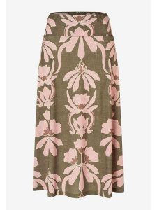 More & More Spódnica w kolorze oliwkowo-jasnoróżowym rozmiar: 46. Brązowe spódnice More & More, na co dzień, bez wzorów, midi. Za 69,99 zł.