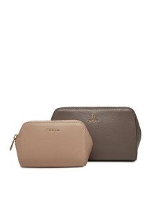 Furla Kosmetyczka Camelia M WE00453 ARE000 3782S Szary. Szare torebki klasyczne Furla, bez wzorów, ze skóry, bez dodatków. W wyprzedaży za 489,99 zł.