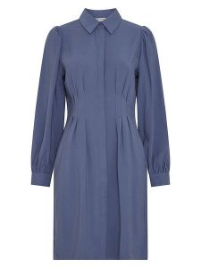 MOSS COPENHAGEN Sukienka w kolorze granatowym rozmiar: XL. Niebieskie sukienki Moss Copenhagen, xl, bez wzorów, bez kołnierzyka, bez ramiączek, midi. Za 184,95 zł.