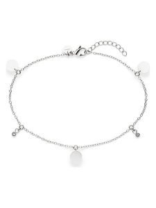 S.Oliver Bransoletka z elementami ozdobnymi na kostkę rozmiar: onesize. Szare bransoletki s.Oliver, z cyrkonią, ze stali. Za 69,99 zł.