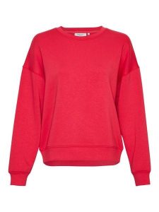 MOSS COPENHAGEN Bluza "Ima Q" w kolorze koralowym rozmiar: L/XL. Czerwone bluzy Moss Copenhagen, l, bez wzorów, z wiskozy, bez kaptura. Za 193,24 zł.