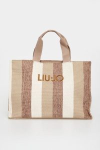 Torebka płócienna shopperka LIU JO. Torebki klasyczne Liu Jo, bez wzorów, bez dodatków. Za 469,00 zł.