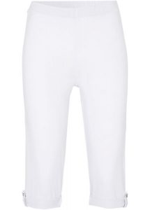 Legginsy rybaczki z bawełny organicznej. Czarne legginsy bonprix, bez wzorów, z bawełny. Za 59,99 zł.