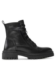 Geox Trapery D Iridea C D16HRC 00043 C9999 Czarny. Czarne buty zimowe Geox, ze skóry, bez obcasa, bez zapięcia. Za 439,99 zł.