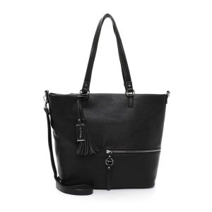 Tamaris Torebka Shopper TAS Nele Torby na zakupy 1 ct Czarny Damski. Czarne shopper bag Tamaris, bez wzorów, z poliesteru, na ramię, bez dodatków. Za 255,99 zł.