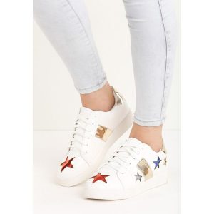 Biało-Złote Buty Sportowe Teran. Buty sportowe marki Born2be. Za 39,99 zł.