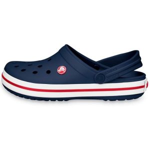 Japonki Crocs Crocband, Dla obu płci. Czerwone klapki Crocs, bez wzorów, z materiału, bez obcasa. Za 337,00 zł.