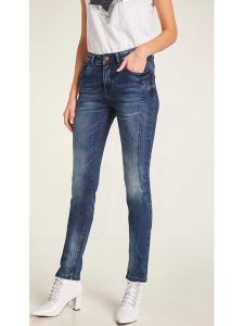 Heine Dżinsy - Slim fit - w kolorze granatowym rozmiar: 44. Niebieskie jeansy Heine, bez wzorów. Za 88,45 zł.