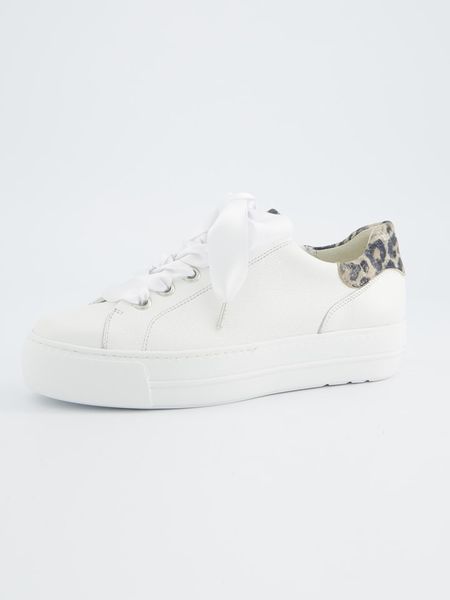 Paul Green Skórzane sneakersy w kolorze białym rozmiar: 42,5. Białe trampki Paul Green, bez wzorów, ze skóry, bez zapięcia. Za 332,24 zł.