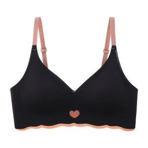 Biustonosz bezszwowy bez fiszbin na co dzień AnnaDiane. Czarne biustonosze Intica, bez wzorów, z materiału. Za 59,00 zł.