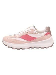 Legero Skórzane sneakersy "T4 RUN" w kolorze jasnoróżowym rozmiar: 38. Różowe trampki Legero, bez wzorów, z materiału, bez zapięcia. Za 258,94 zł.