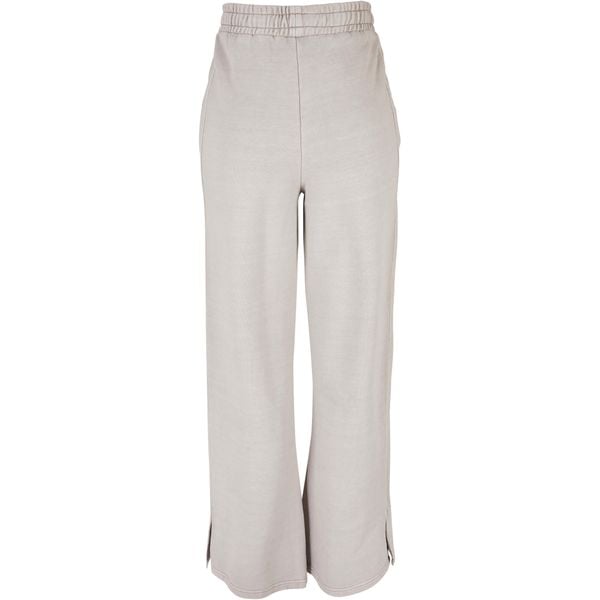 Spodnie z rozcięciem dla kobiet Urban Classics Heavy Terry Garment Dye GT. Szare spodnie dresowe Urban Classics, bez wzorów. Za 252,00 zł.